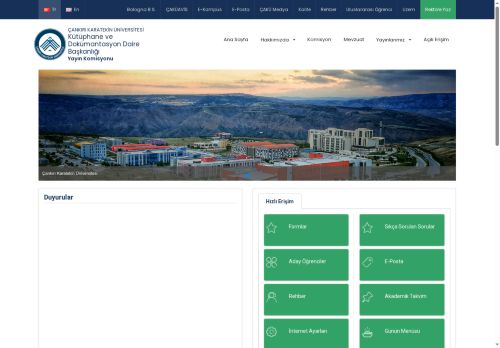 Çankırı Karatekin Üniversitesi - Yayın Komisyonu