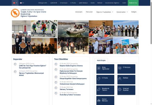 Çankırı Karatekin Üniversitesi - Öğrenci Toplulukları