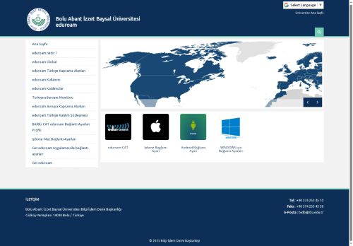 Ana Sayfa | Bolu Abant İzzet Baysal Üniversitesi  eduroam
