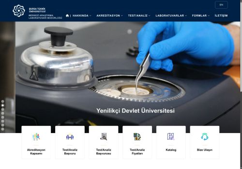 Bursa Teknik Üniversitesi | Merkezi Araştırma Laboratuvarı Müdürlüğü