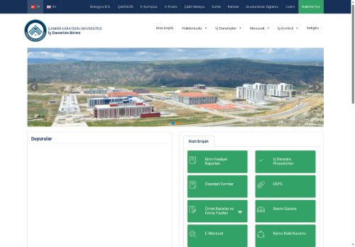 Çankırı Karatekin Üniversitesi - İç Denetim Birimi