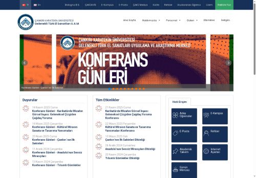 Çankırı Karatekin Üniversitesi - Gelenekli Türk El Sanatları U.A.M