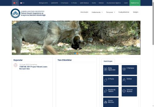 Çankırı Karatekin Üniversitesi - Yaban Hayatı Uygulama ve Araştırma Merkezi Müdürlüğü