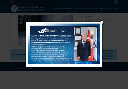 DEÜ Strateji Geliştirme Daire Başkanlığı | Strateji