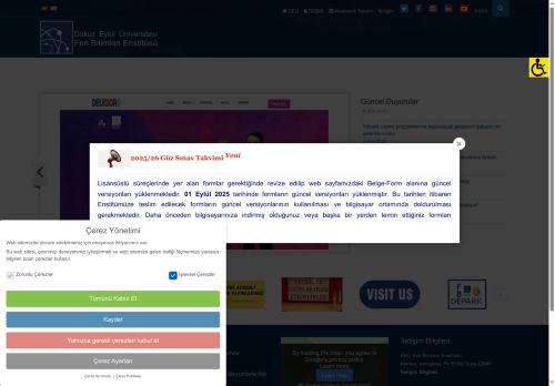 Fen Bilimleri Enstitüsü | Fen Bilimleri Enstitüsü