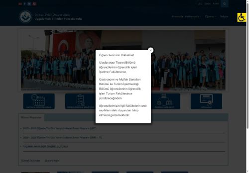 DEÜ – Uygulamalı Bilimler Yüksekokulu