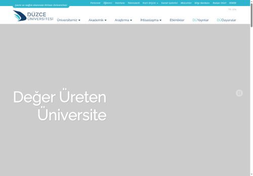 Düzce Üniversitesi | Anasayfa