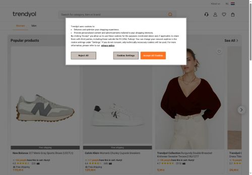 En Trend Ürünler Türkiye'nin Online Alışveriş Sitesi Trendyol'da