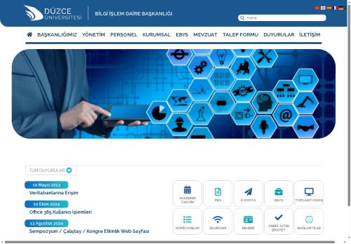 Düzce Üniversitesi | Bilgi İşlem Daire Başkanlığı | Anasayfa