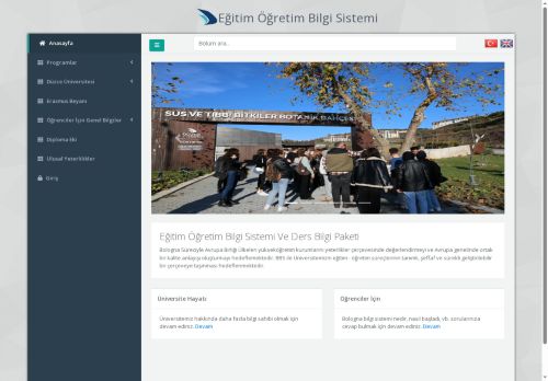 Eğitim Öğretim Bilgi Sistemi | Düzce Üniversitesi