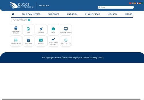 Düzce Üniversitesi | Eduroam | Anasayfa