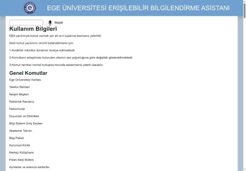 Ege Üniversitesi Ses Algılama