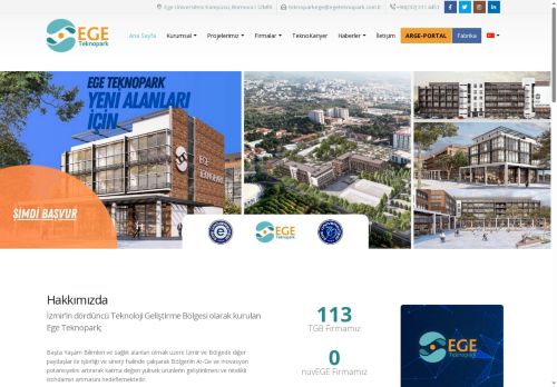 Ege Teknopark – Yaşam Bilimleri ve Sağlık Tematik Teknoparkı