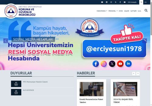 Erciyes Üniversitesi Koruma ve Güvenlik Müdürlüğü