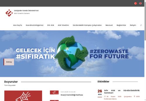 Atık Yönetim Sistemi - Eskişehir Teknik Üniversitesi
