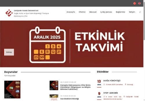 Sağlık, Kültür ve Spor Daire Başkanlığı / Kampüs Rekreasyonu Ofisi - Eskişehir Teknik Üniversitesi
