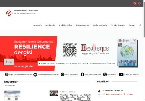 Yer ve Uzay Bilimleri Enstitüsü - Eskişehir Teknik Üniversitesi