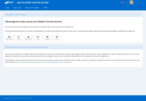 GERİ BİLDİRİM YÖNETİM SİSTEMİ