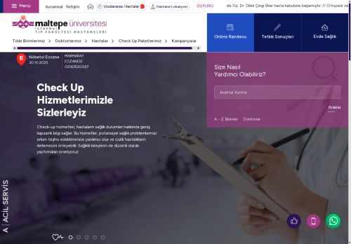 Maltepe Üniversitesi Tıp Fakültesi Hastanesi - Anasayfa