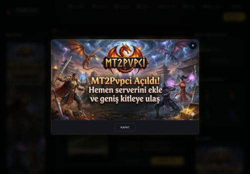 Metin2 PvP Serverler - Anasayfa - Mt2Pvpci