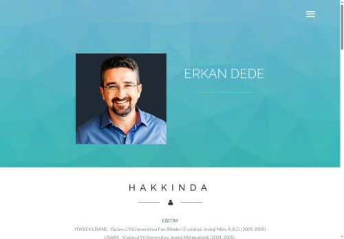 Erkan DEDE | Jeoloji Yük.Müh.