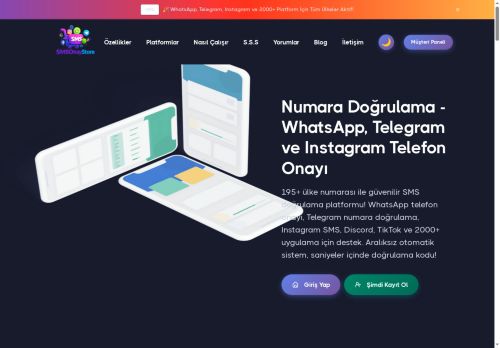 WhatsApp, Telegram, Instagram Telefon Onayı | Sms Onay Store - Numara Doğrulama