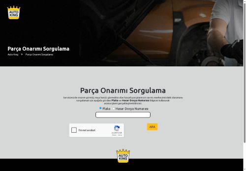 Parça Onarımı Sorgula | Auto King