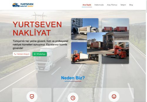 Yurtseven Nakliyat | Güvenli ve Hızlı Evden Eve Taşımacılık