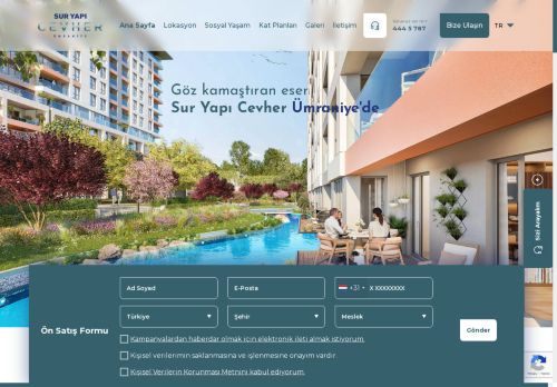 Aradığınız Mutluluk Sur Yapı Cevher Konut Projesinde! - Ana Sayfa