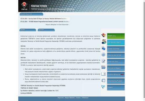 PRODİS - TÜBİTAK TEYDEB Proje Değerlendirme ve İzleme Sistemi