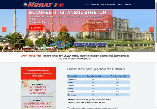Istanbul si retur, cu autocarul - MURAT - Bucuresti