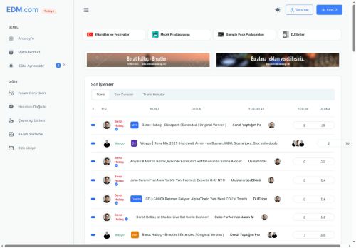 Anasayfa - Elektronik Dans Müziği l Türkiye EDM Topluluğu