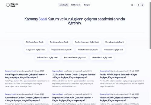 Kurum ve kuruluşların kaçta açıldığını ve kaçta kapandığını anında öğrenin! - Kurumların ve Kuruluşların Çalışma Saatleri