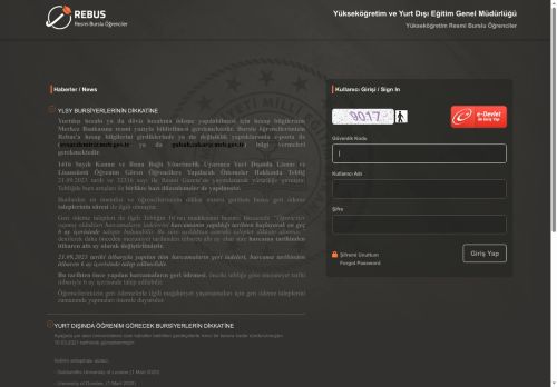 M.E.B. REBUS (Resmi Burslu Öğrenci Sistemi)