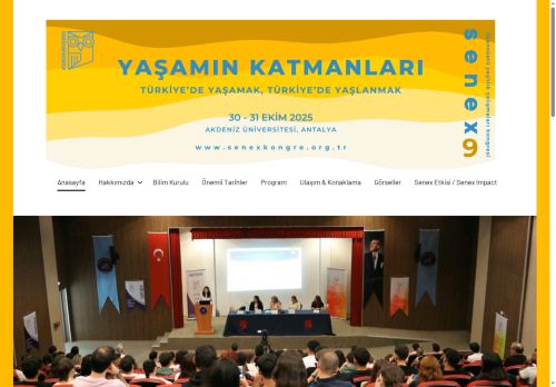 Senex: Lisansüstü Yaşlılık Çalışmaları Kongresi