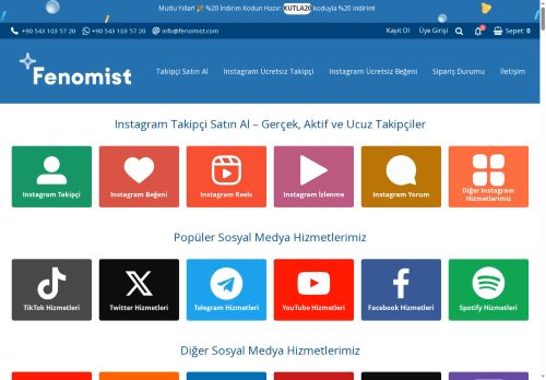 Fenomist - Instagram Takipçi Satın Al - Şifresiz, Ucuz ve 7/24 Destek