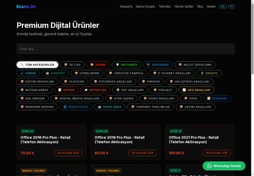 Dijital Lisans Satışı - lisans.im