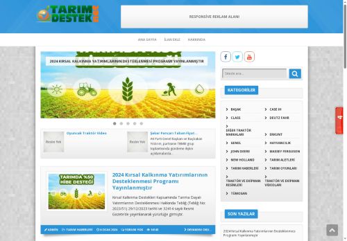 Türkiyenin En Gelişmiş Tarım Destek Sitesi