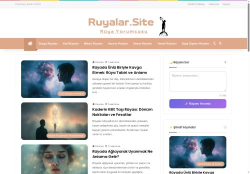 Rüya Yorumcusu - Rüyalar