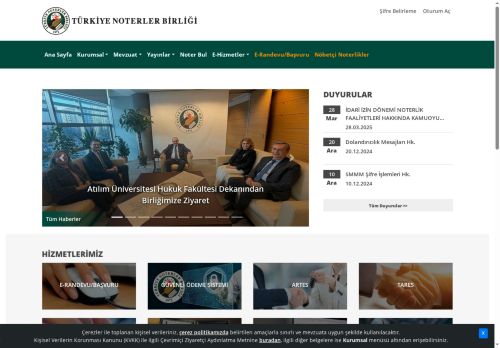 Ana Sayfa - Türkiye Noterler Birliği