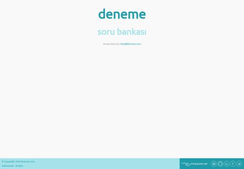 deneme: soru bankası