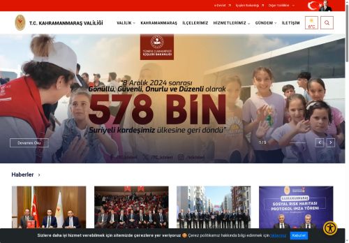 Kahramanmaraş Valiliği Resmi Web Sayfası