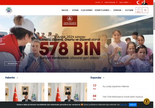 T.C. Edirne Valiliği Resmi Web Sitesi