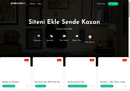 Site Ekle Hit Kazan - Örnek sayfa