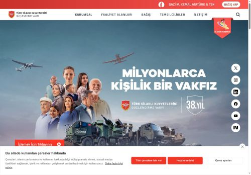TSKGV Türk Silahlı Kuvvetlerini Güçlendirme Vakfı - Anasayfa