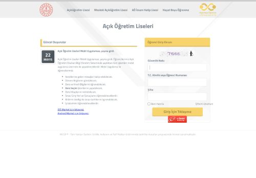 M.E.B. Açık Öğretim Lisesi ve Mesleki Açık Öğretim Lisesi