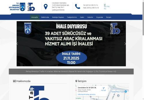 BELTAŞ A.Ş. - 12 AY 24 ADET SÜRÜCÜSÜZ ve YAKITSIZ ARAÇ KİRALANMASI  HİZMET ALIMI İŞİ İHALESİ(İPTAL EDİLMİŞTİR)