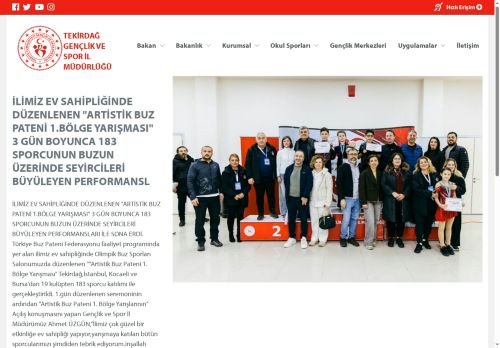 TEKİRDAĞ GENÇLİK VE SPOR İL MÜDÜRLÜĞÜ
