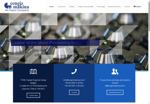 an IMPRO Company - Cengiz Makina