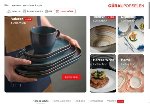 Kurumsal İnternet Sitesi - Güral Porselen